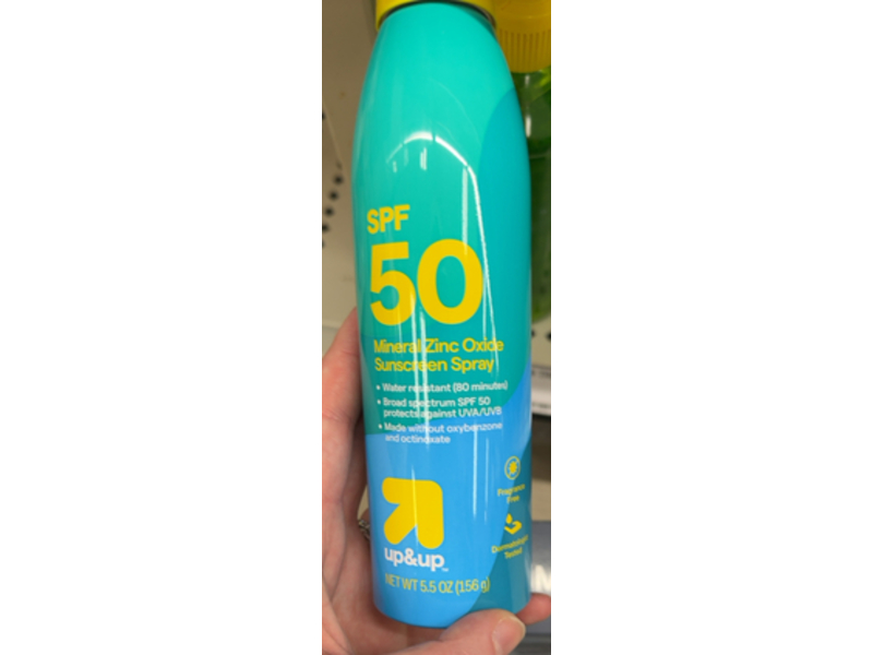 Up & Up Mineral Sunscreen Spray, SPF 50, 5.5 oz/156 g