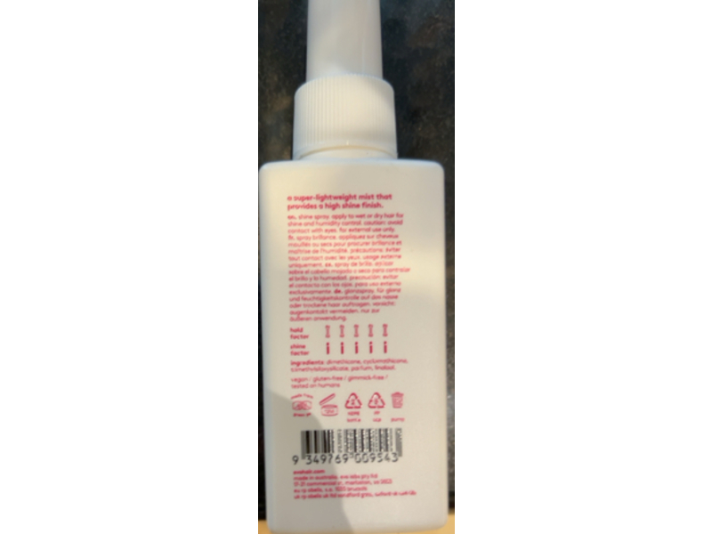Evo Love Touch Hair Shine Spray, 3.4 fl oz/100 mL