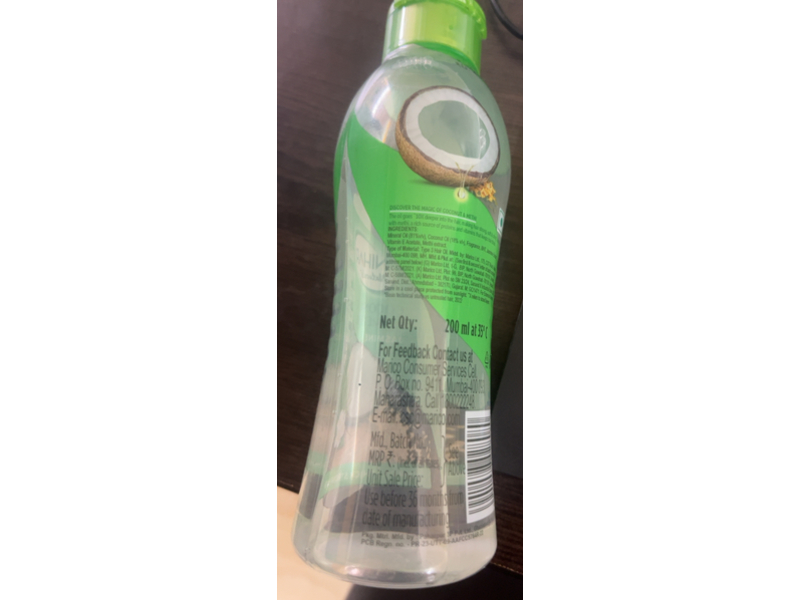 Nihar Naturals Coconut with Methi Jasmine Hair Oil, 200 mL