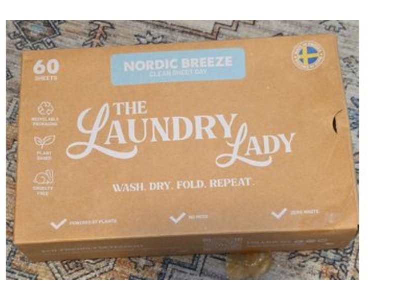 The Laundry Lady Detergent Sheets, Nordic Breeze, 60 Count