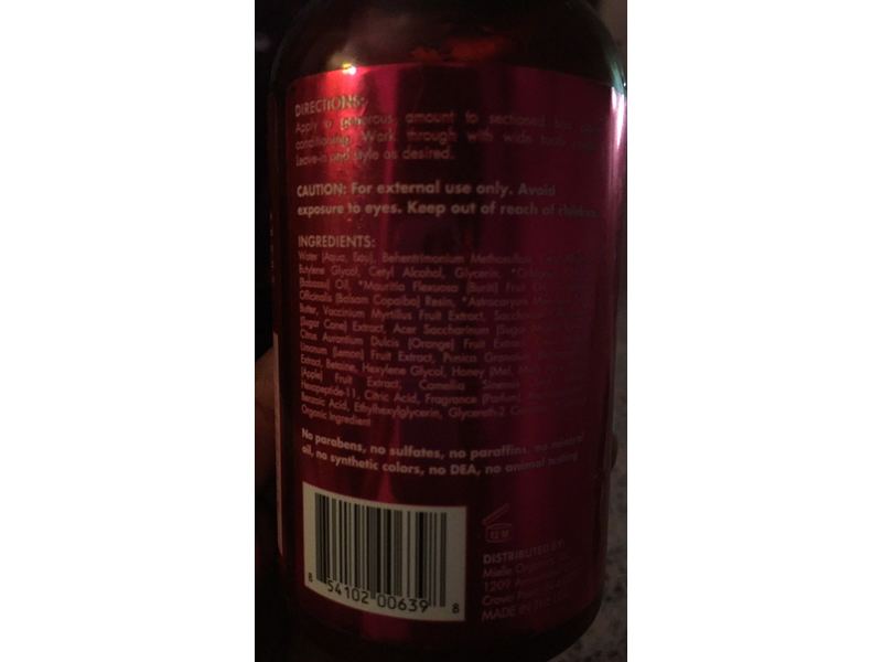 Mielle Leave In Conditioner, Pomegranate & Honey, 12 fl oz/355 ml