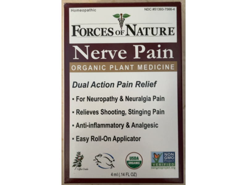Forces of Nature Nerve Pain Relief, 0.14 fl oz/4 mL