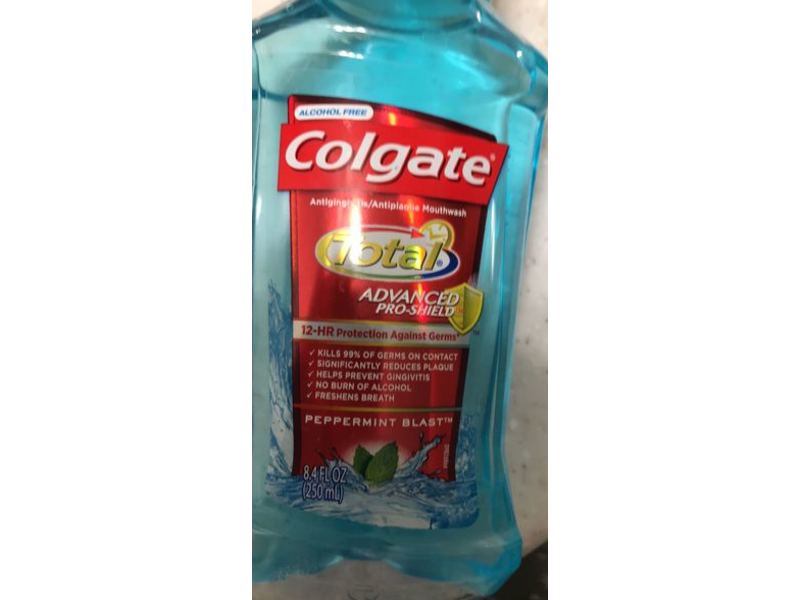 Colgate Total Pro-Shield Mouthwash, Peppermint Blast, 8.4 floz/250 mL