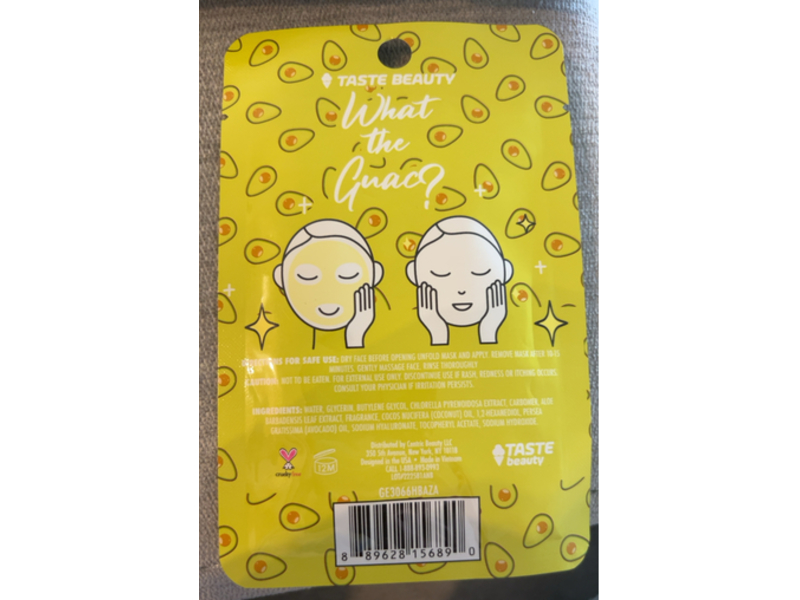 Taste Beauty What The Guac Purifying Face Mask, Avocado & Aloe, 0.67 fl oz/20 mL