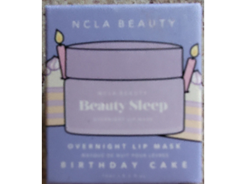NCLA Beauty Sleep Overnight Lip Mask, Birthday Cake, 0.5 fl oz