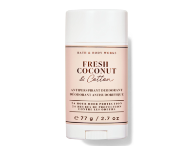 Bath & Body Works Antiperspirant Deodorant, Fresh Coconut & Cotton, 2.7 oz/77 g