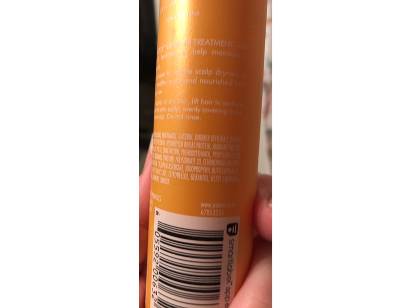 Nexxus Scalp Inergy Leave-In Treatment, 3.3 fl oz/100 mL