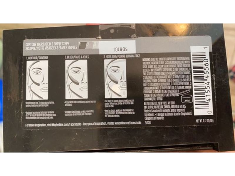 Maybelline New York Facestudio Master Contour Face Contouring Kit, Medium To Deep, 0.17 oz