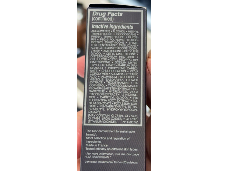 Dior Forever Skin Glow Radiant Foundation, SPF 15, 2W Warm, 1 fl oz/30 mL