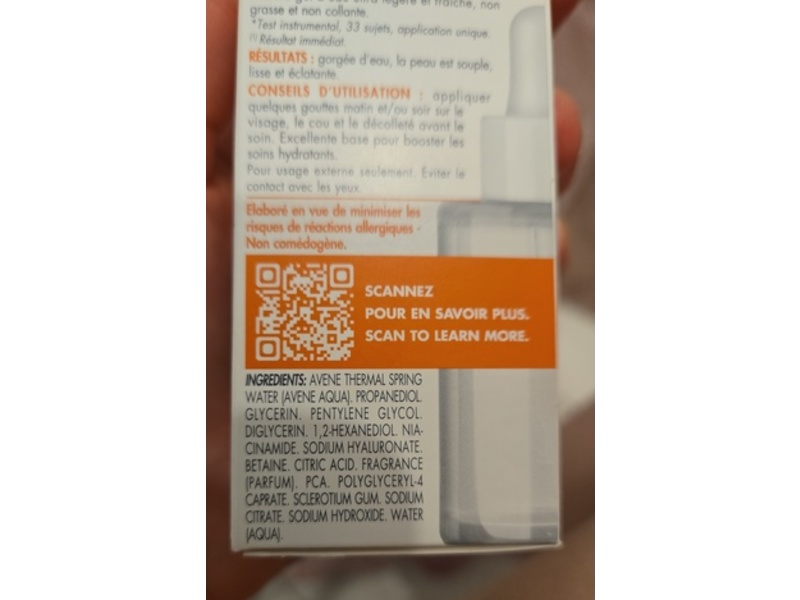 Avene Hydrance Boost Concentrated Hydrating Serum, 1 fl oz/30 mL