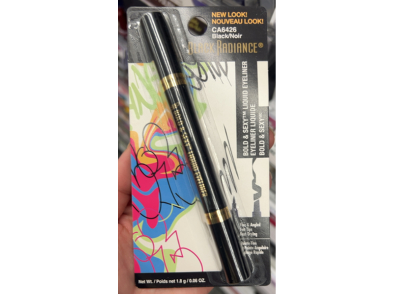 Black Radiance Bold & Sexy Liquid Eyeliner, Black, 0.06 oz/1.8 g