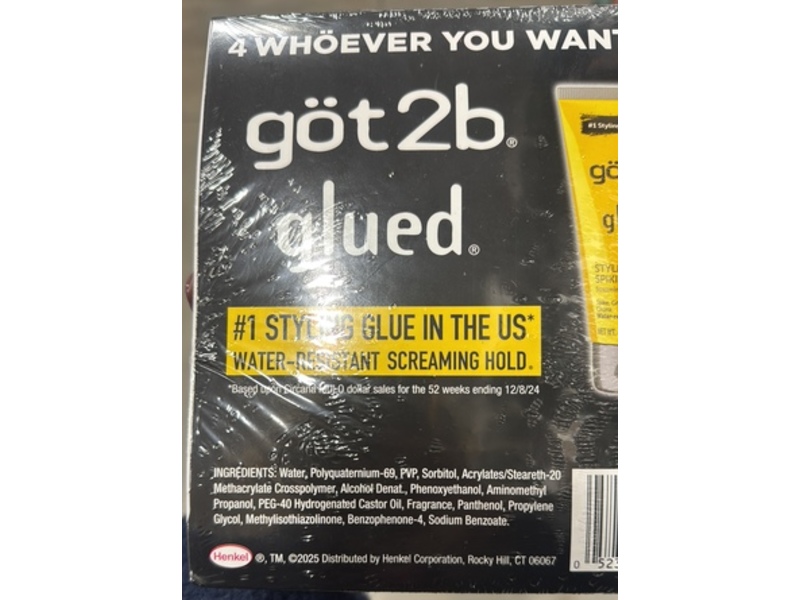 Got2b Glued Styling Spiking Glue, Screaming Hold, 6 oz/170 g, Pack Of 2