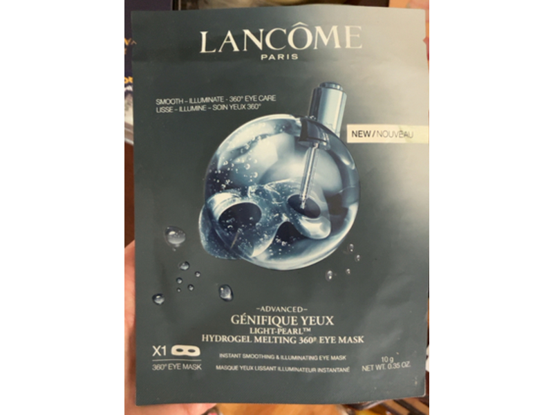 Lancome Paris Light Pearl Hydrogel Melting Eye Mask, 0.35 oz/10 g