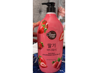 Aekyung Shower Mate Body Wash, Natural Strawberry, 40.57 fl oz/1.2 L - Image 2