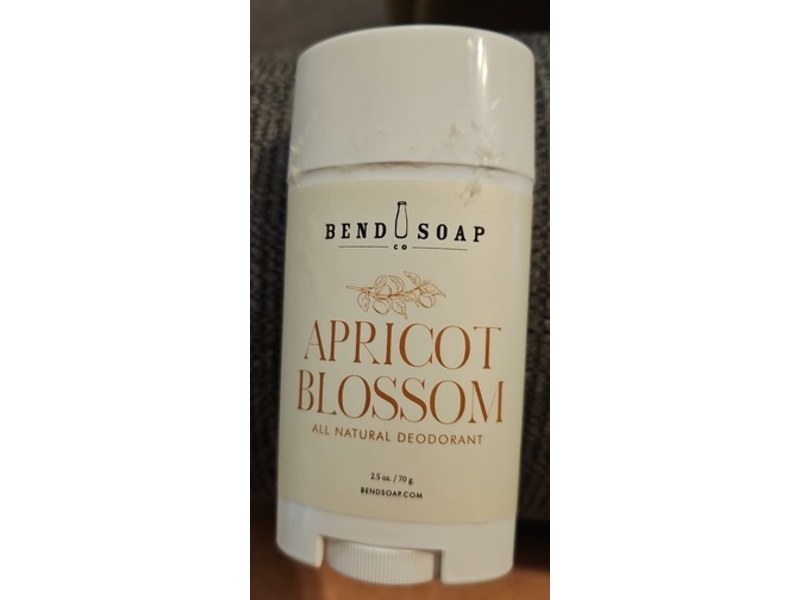Bend Soap All Natural Deodorant, Apricot Blossom, 2.5 oz/70 g