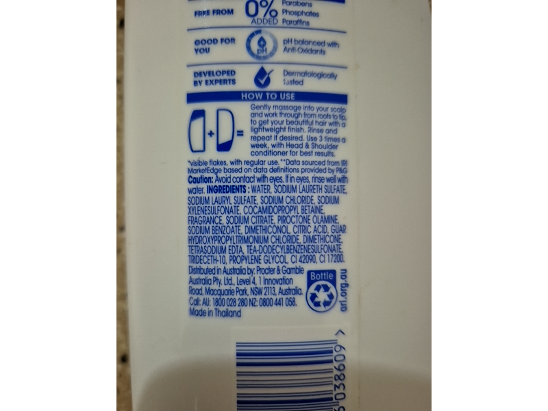 Head & Shoulders Clean & Balanced Shampoo, 400 mL