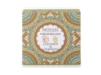 Anatolia Daphne Mosaic Pure Natural Soap, Coconut & Seaweed, 4 oz/113 g