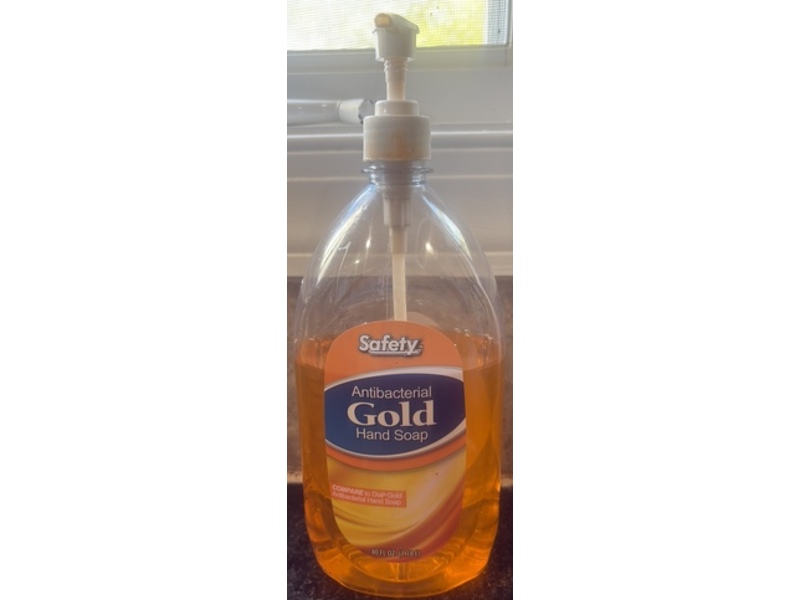 Safety Antibacterial Gold Hand Soap, 40 fl oz/1.18 L