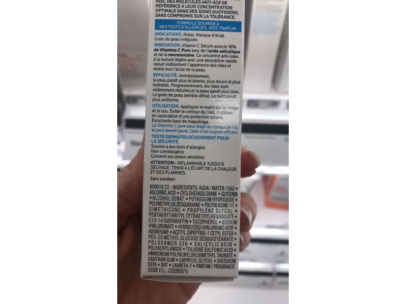 La Roche-Posay Pure Serum, Vitamin C10, 1 fl oz/30 mL