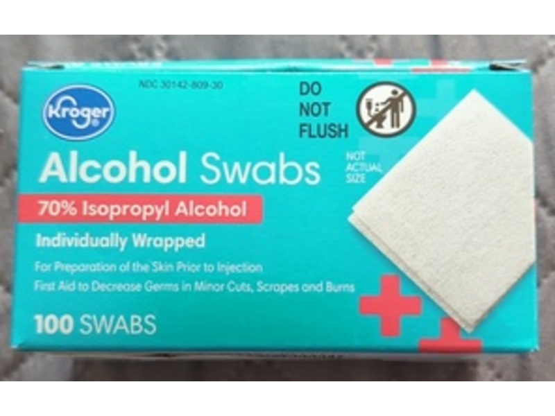 Kroger Alcohol Swabs, 100 Count