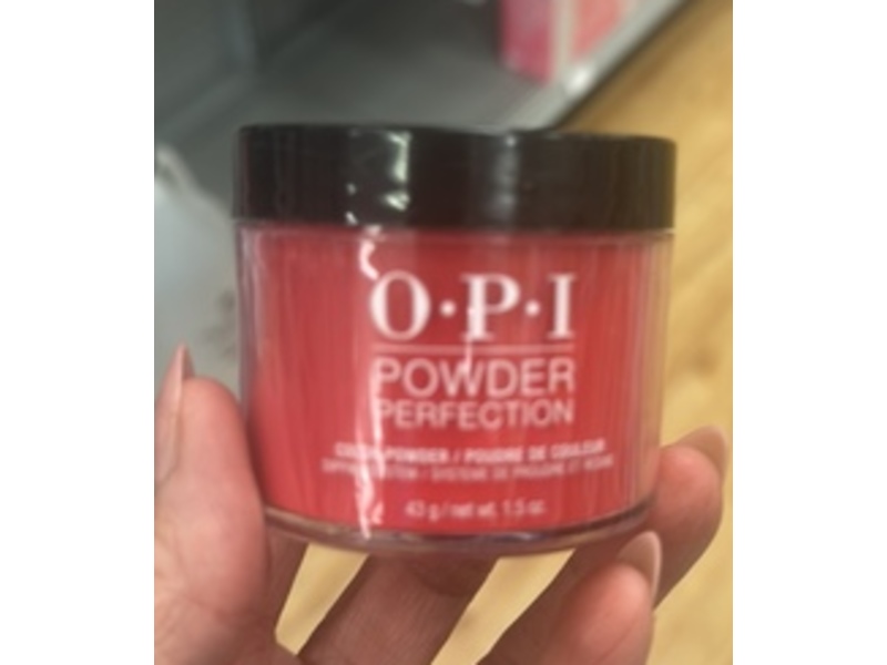 OPI Powder Perfection, Big Apple Red, 1.5 oz/43 g