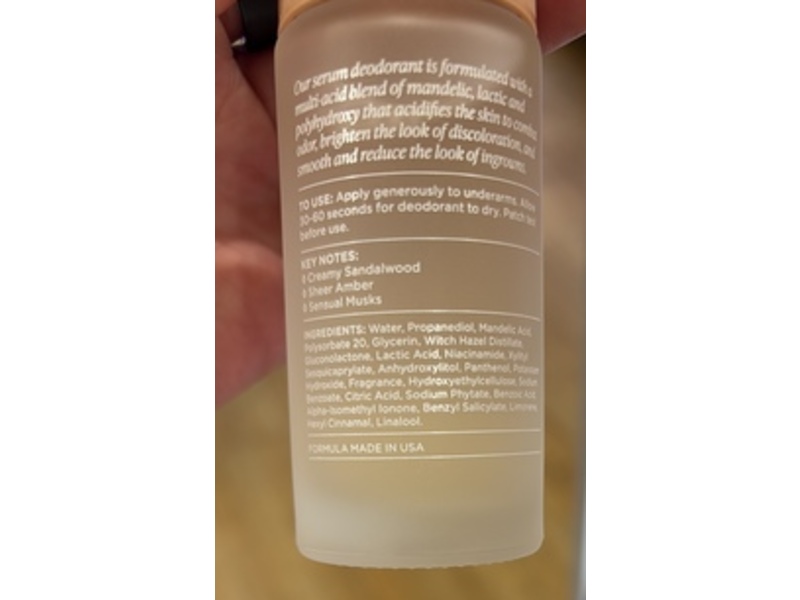 Saltair Santal Bloom 5% AHA Serum Deodorant, 1.7 fl oz/50 mL