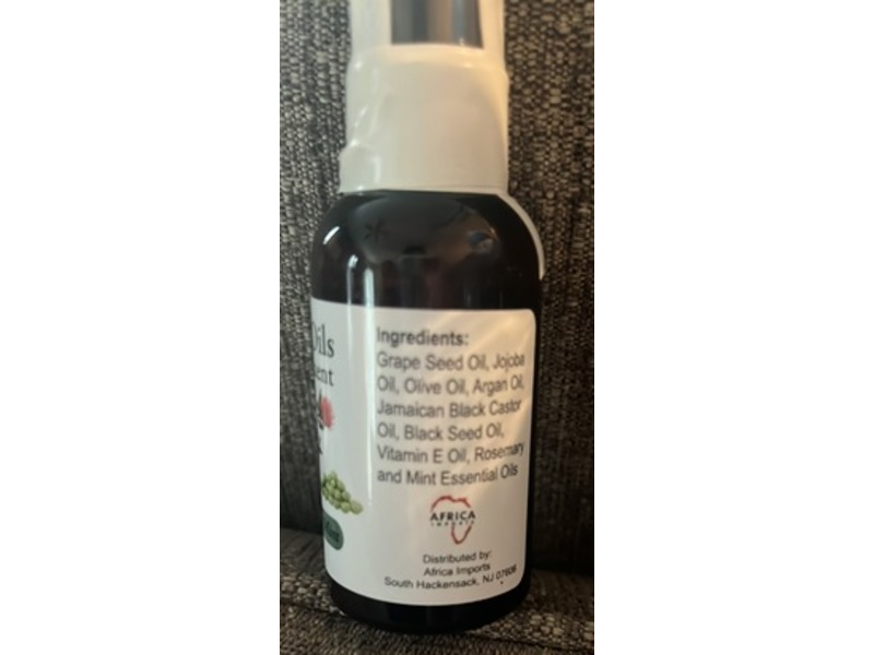 Africa Imports 7 Power Oils Hair Treatment, Rosemary & Mint, 2 oz