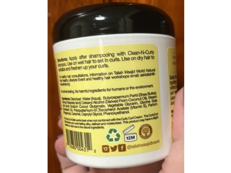 Taliah Waajid Curly Curl Gello Conditioning And Hydrating Gel, Shea Butter, Vitamin E, 6 fl oz/177 mL