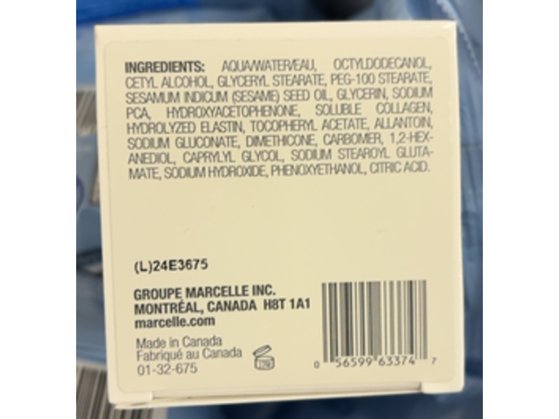 Marcelle Anti-Wrinkle Cream 40+, Collagen, 1.7 fl oz/50 mL