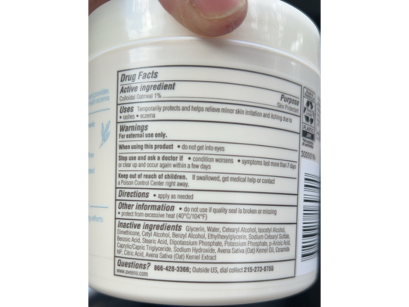 Aveeno Night Time Itch Relief Balm, Eczema Therapy 11 0z (312g)