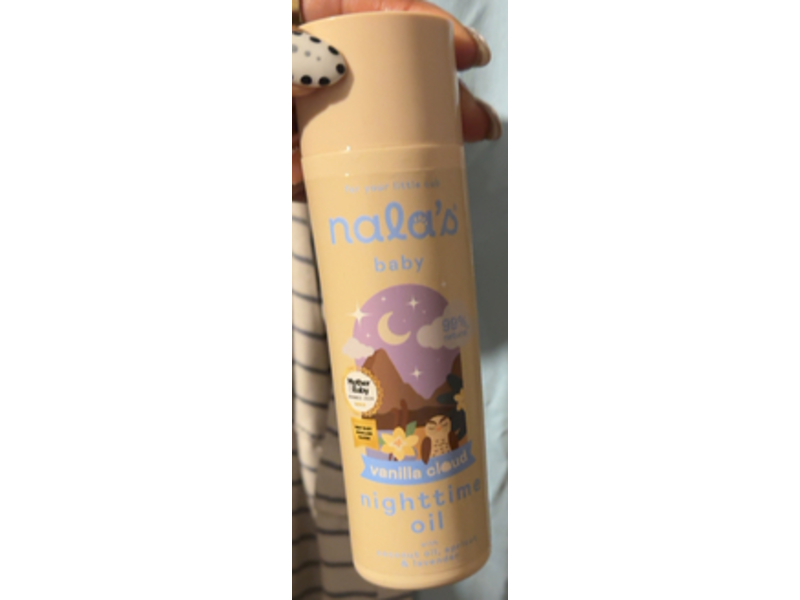 Nala's Baby Nighttime Oil, Vanilla Cloud, 6.76 fl oz/200 mL