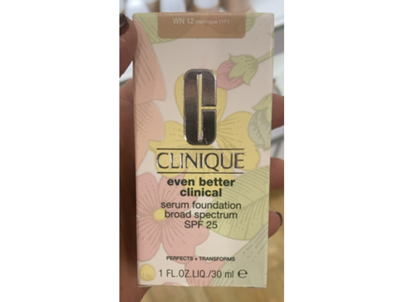 Clinique Even Better Clinical Serum Foundation, SPF 25, WN 12 Meringue, 1 fl oz/30 mL