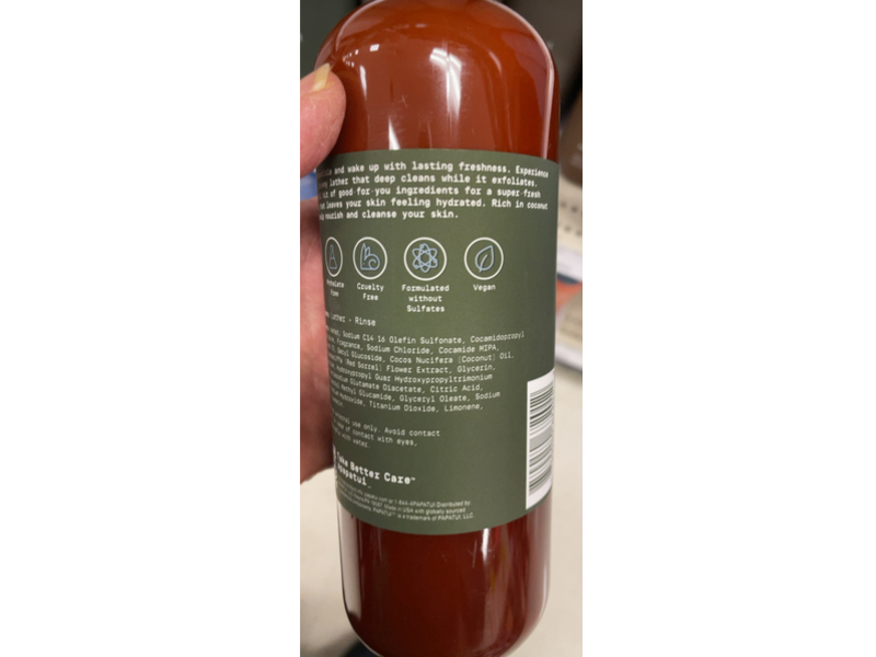 Papatui Refreshing Body Wash, Lush Coconut, 18 fl oz/532 mL