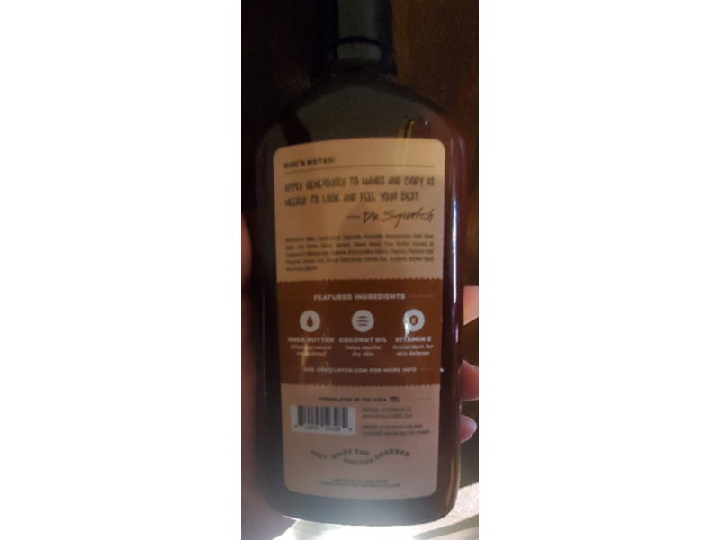 Dr. Squatch Natural Moisturizing Lotion, Wood Barrel Bourbon, 10 fl oz/295 mL