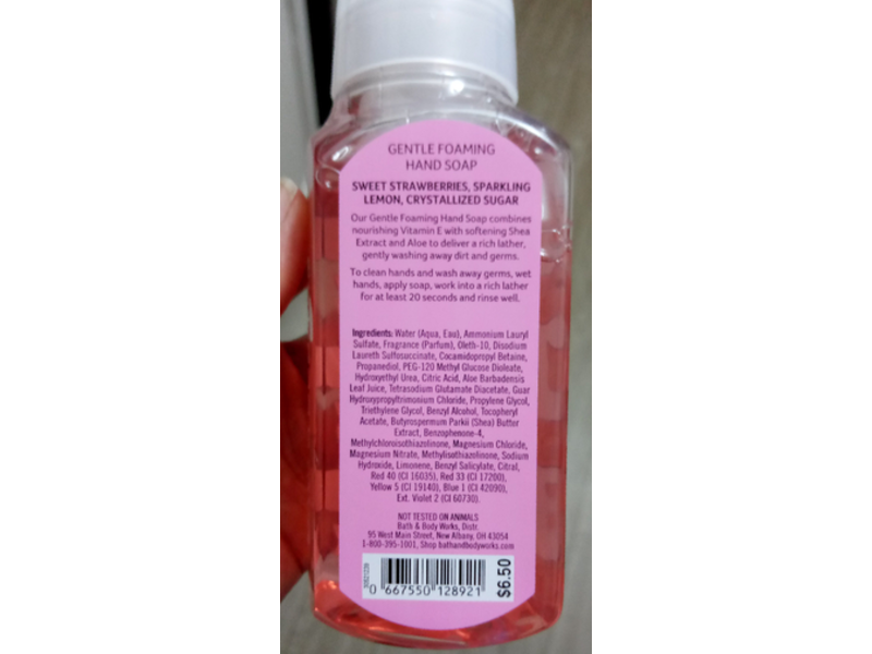 Bath & Body Works Be Paw-Sitive Gentle Foaming Hand Soap, Strawberry Lemon, 8.75 fl oz/255 mL