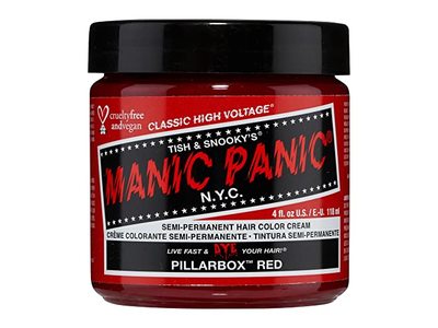 Manic Panic Semi-Permanent Hair Color Cream, Pillar Box Red, 4 fl oz/118 mL