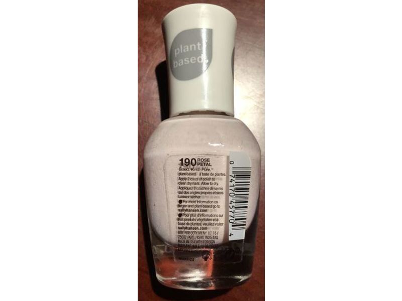 Sally Hansen Good Kind Pure Vegan Color, 190 Rose Petal, 0.33 fl oz/10 mL