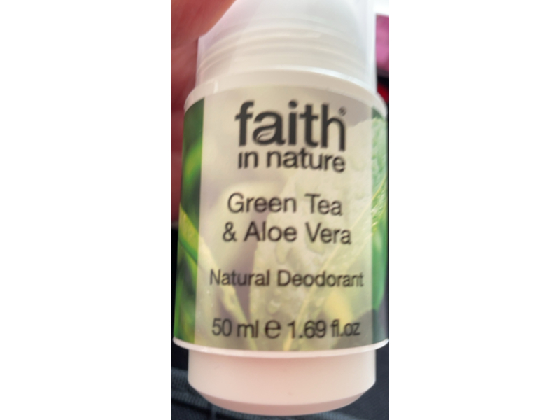Faith In Nature Natural Deodorant, Green Tea & Aloe Vera, 1.69 fl oz/50 mL