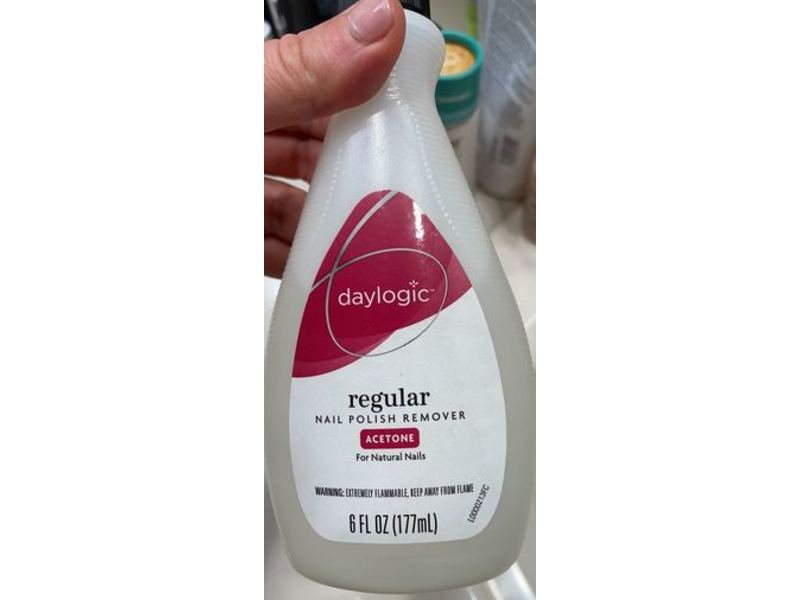 Daylogic Regular Nail Polish Remover, Acetone, 6 fl oz/177 mL