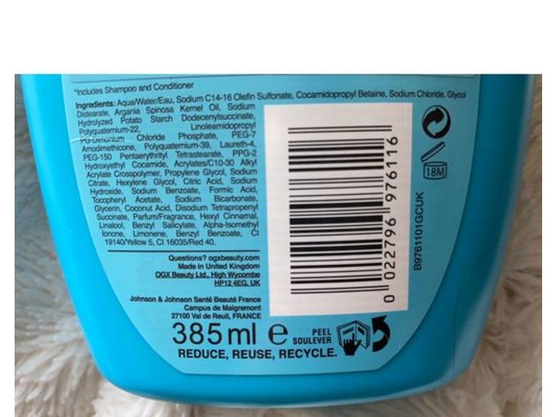 Ogx Renewing + Argan Oil Of Moroccan Shampoo, Sulfate Free Surfactants, 13 fl oz/385 ml