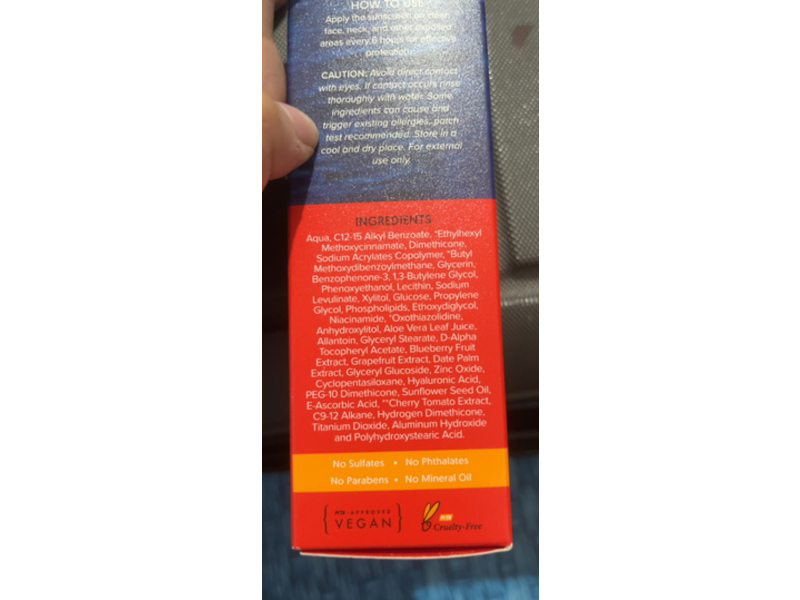 Aqualogica Detan+ Dewy Face Sunscreen, SPF 50+, Cherry Tomato & Hyaluronic Acid, 50 g