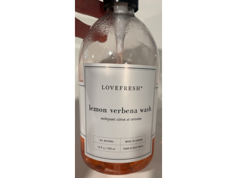 Lover Fresh Hand & Body Wash, Lemon Verbena, 16 fl oz/500 mL