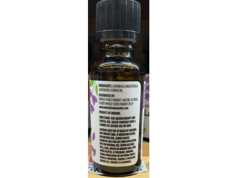 365 Whole Foods Market Lavender Essential Oil, 1 fl oz/30 mL