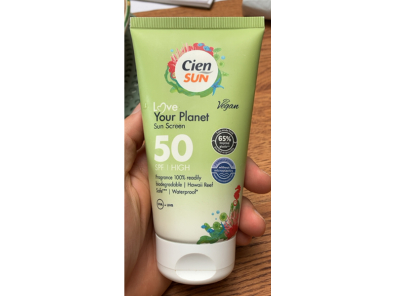 Cien Sun Love Your Planet Sun Screen, SPF 50, 150 mL