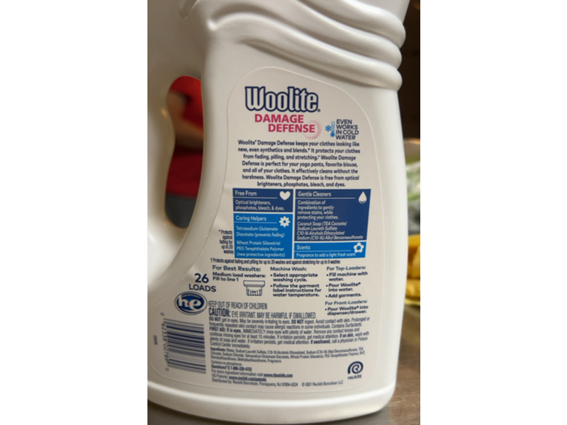 Woolite Gentles Liquid Laundry Detergent, 26 Loads, 40 fl oz/1.18 L