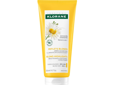 Klorane Blond Highlights Brightening & Softening Conditioner, Chamomile, 6.7 fl oz/200 mL