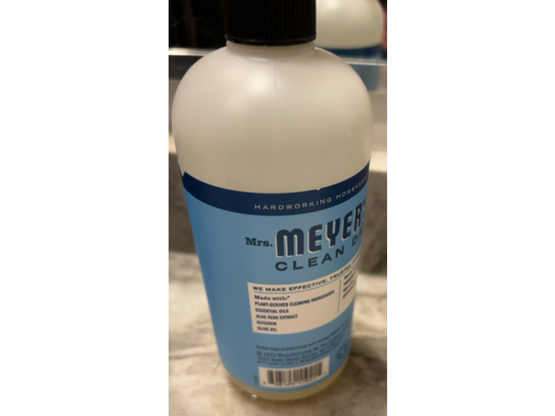 Mrs. Meyers Clean Day Hand Soap, Rain Water, 16 fl oz/473 mL