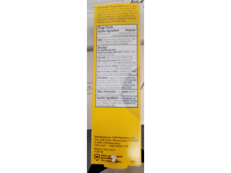CVS Health Scalp Relief, 3% Salicylic Acid, 2.5 fl oz/74 mL