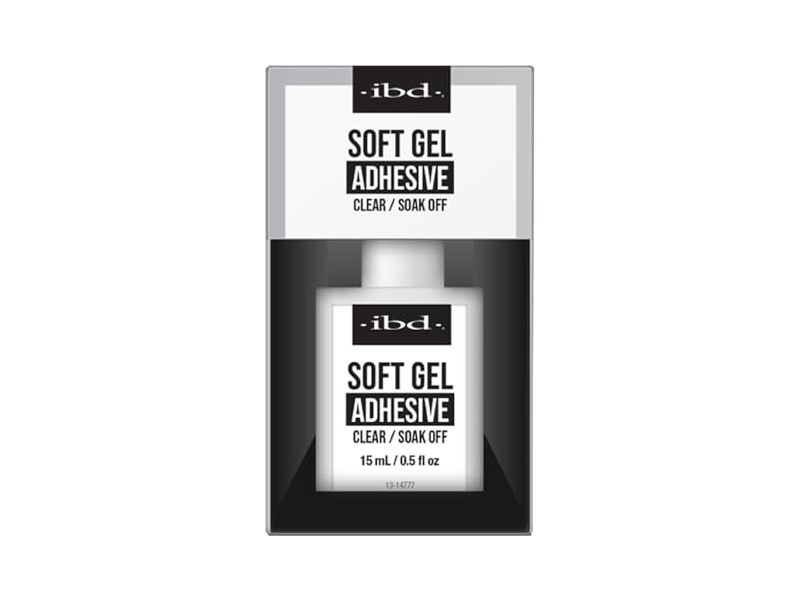 IBD Soft Gel Adhesive, Clear, 0.5 fl oz/15 mL