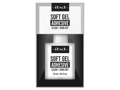 IBD Soft Gel Adhesive, Clear, 0.5 fl oz/15 mL